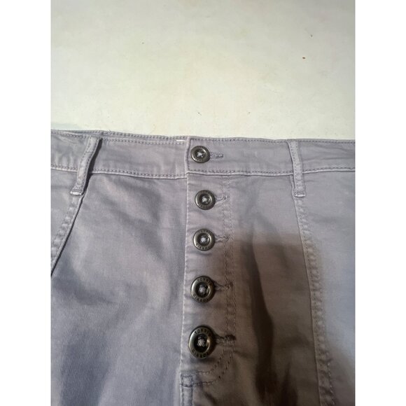 Torrid Womens Gray Button-Front High-Waist Shorts Size 20 New - Picture 2 of 5